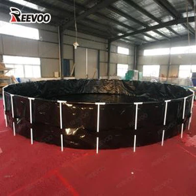 Круглый портативный аквариум для рыбоводства из ПВХ